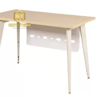 Bàn làm việc, chân sơn tĩnh điện màu trắng, mặt bàn bằng melamine cao cấp LUX120SYC10 - LUX120YC10